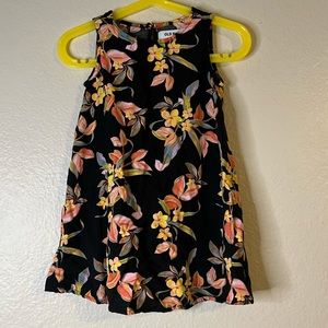 Old Navy Girls A-Line Multi-Colored Floral Pattern Dress 3T